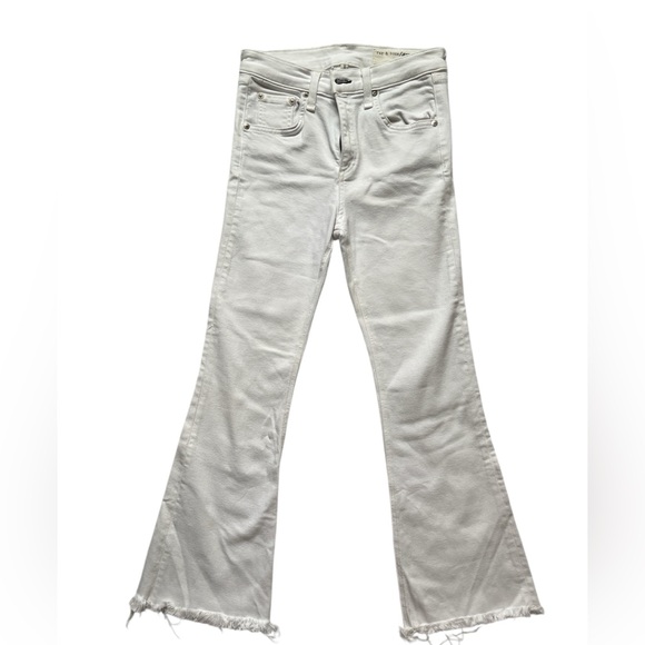 rag & bone White Flare Pants Size 26 - Picture 2 of 15